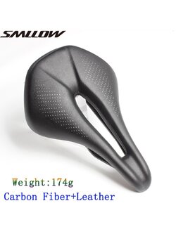 เบาะเสือหมอบ SMLLOW SML160 รางคาร์บอน 174g สีดำ