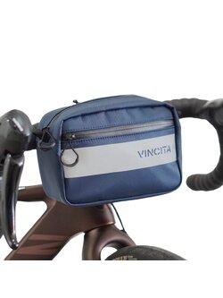 กระเป๋าหน้าคาดแฮนด์จักรยาน Vincita B010C WAKE UP HANDLEBAR BAG BLACK แบบสายคาดหน้าแฮนด์ พร้อมสายสะพาย น้ำหนักเบา ขนาดกระทัดรัด