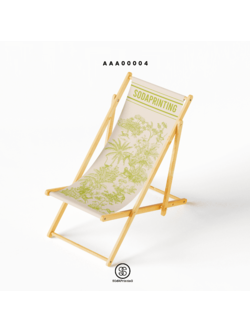 เก้าอี้ชายหาด FOREST สีขาว-เขียว AAA00004 #FOREST #เก้าอี้ชายหาด #SunLounge #SOdAhome #SOdAPrintinG