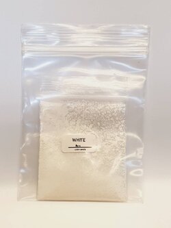 สีน้ำมันผง (ห่อ) สีขาว