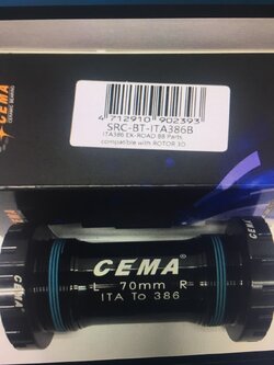 กะโหลก Cema SRC-BT-ITA386 BSA ITA386 CERAMIC ขาจาน Rotor 3D