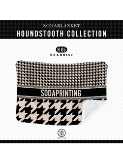 ผ้าห่ม ใส่ชื่อได้ HOUNDSTOOTH COLLECTION รหัส BKA00157 #ใส่ชื่อได้ #SOdAblanket