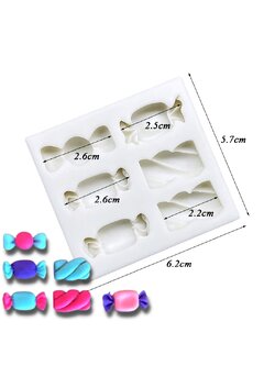 พิมพ์ซิลิโคน ลูกอม 6 หลุม