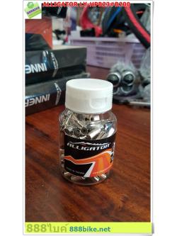 ALLIGATOR Shifter Cable Housing End Caps Ferrules หัวปิดปลอกเบรคชุบ (ขวดละ 200 อัน),LY-HPB23#B200