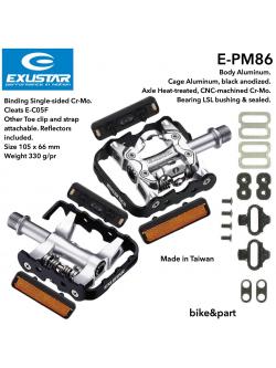 บันไดคลีท บันไดกระเทย EXUSTAR E-PM86 (ใช้ได้ทั้งรองเท้าธรรมดา+คลีท)