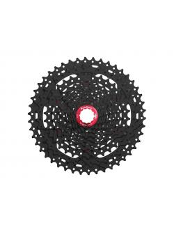สเตอร์หลัง SUNRACE ,CS-MX3, 11-42T, CASSETTE MTB 10 SPEED CHAMPAGNE WIDE RANGE, สีดำและสีเงิน