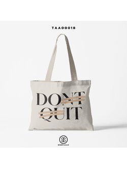 กระเป๋าผ้าช็อปเปอร์ ลาย DO IT รหัส TAA00018 #SOdABag #SOdAPrintinG #กระเป๋าShopper #กระเป๋าผ้าสะท้อนน้ำ