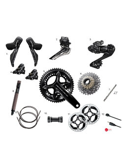 SHIMANO DURA-ACE DISC GROUPSET 2x12 speeds hydraulic disc, R9200