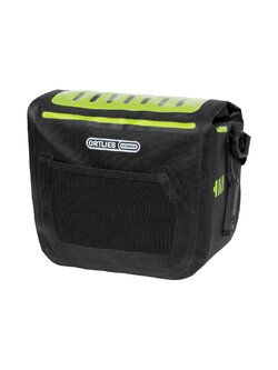 กระเป๋าหน้าแฮนด์ ORTLIEB E-Glow - Black [F8230] multitalented handlebar bag for e-bikes: with LED lighting and bottle-cage mounts 7ลิตร