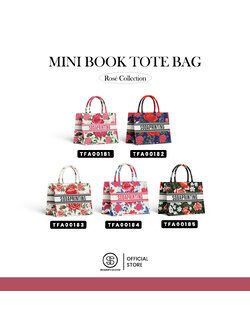 กระเป๋า Mini Book Tote Bag Rosé Collection รหัส TFA00181-TFA00185 #ใส่ชื่อได้ #SOdAbag #SOdAPrintinG