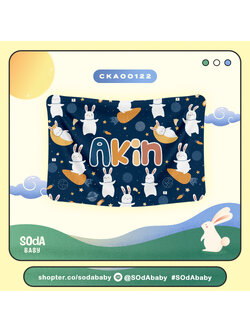 ผ้าห่มเด็ก ใส่ชื่อได้ Rabbit Cuties Collection รหัส CKA00122 #SOdAbaby #RabbitCutiesCollection