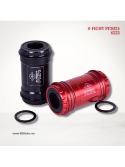 กะโหลก S-fight รุ่น PF 30/24 pressfit แบบเกลียวอัด ความยาว 68/73มม. เบ้า 46มม. ลูกปืนเซรามิค สำหรับชิมาโน่ และ Sram GXP (s553)