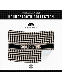 ผ้าห่ม ใส่ชื่อได้ HOUNDSTOOTH COLLECTION รหัส BKA00155 #ใส่ชื่อได้ #SOdAblanket