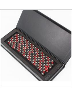 โซ่ SUMC, SX12 SL, โซ่ 12 Speed 116 ข้อ 1/2" x 11/128" DIAMOND COATING CHAIN เซาะร่องไทเทเนียม สีดำแดง