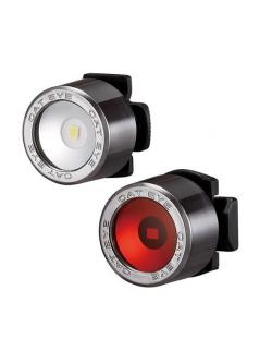 ไฟชุด CATEYE ไฟหน้ากระพริบ+ไฟท้ายกระพริบ Front light , NIMA, SL-LD130-FR, สีดำ หน้า+หลัง