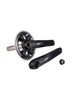 จาน XT, FC-M8000-2, 2 ชั้น, 11-SPD, 38X28T, 175MM, 170MM, ไม่มีกะโหลก, มีกล่อง