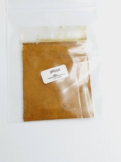 สีน้ำมันผง (ห่อ) สีเขียว