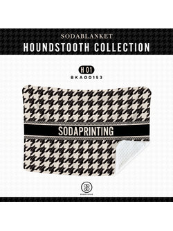 ผ้าห่ม ใส่ชื่อได้ HOUNDSTOOTH COLLECTION รหัส BKA00153 #ใส่ชื่อได้ #SOdAblanket