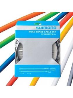 ชุดสายเบรคถนน ชิมาโน่, BC9000, Polymer Coated, หน้า/หลัง, สีดำ