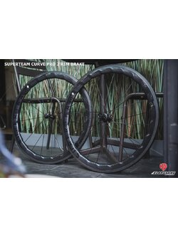 ล้อคาร์บอน SUPERTEAM CURVE PRO 2 ดุม ULTRATEAM CERAMIC สุดลื่น ขอบอ้วน 50/50 กว้าง 25 มม Rimbrake รับประกัน 2 ปี
