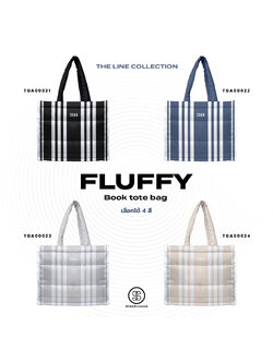 กระเป๋า Fluffy Book Tote Bags The line Collection รหัส TGA00021-TGA00024 #FluffyBookToteBag