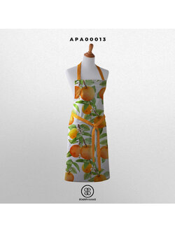 ผ้ากันเปื้อน พิมพ์ลาย Orange รหัส APA00013 #ผ้ากันเปื้อน #SOdAapron #SOdAHome