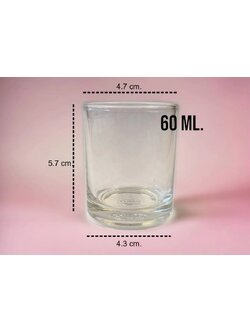 แก้วใส ขนาด 2.1 oz. (60 ml.)