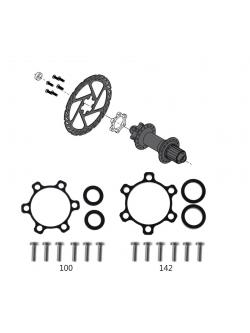 SHOUTAI ADAPTER แปลงแกนดุม Boost Hub Conversion Bicycle Hub Adapter Alloy Front Rear Spacer Conversion 100 to 110mm/142 to 148mm (หน้า+หลัง)