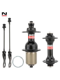 ดุมเสือหมอบ Novatech หน้า/หลัง v-brake โม่อลูฯ A171SB/ F172SB Super Light 4 Hub 20H/24H 8/9/10/11Speed