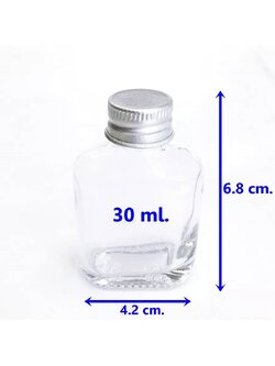 ขวดแก้ว 30 ml. (แบน)