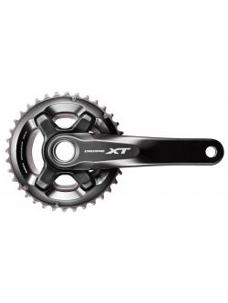 จาน XT, FC-M8000-2, 2 ชั้น, 11-SPD, 36X26T, 175MM, 170MM, พร้อมกะโหลกกลวง