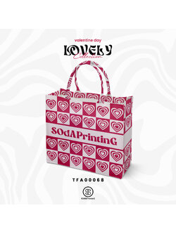 กระเป๋า Book Tote Bag Lovely Collection รหัส TFA00068 #SOdAbag #SOdAPrintinG