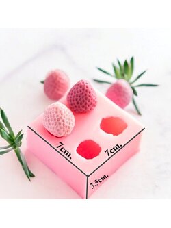 พิมพ์ซิลิโคน สตอรเบอรี่ 4 หลุม