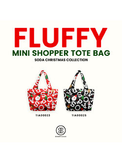 กระเป๋า Mini Fluffy Shopper Tote Bag Christmas Collection รหัส TIA00023, TIA00025 #SOdAPrintinG