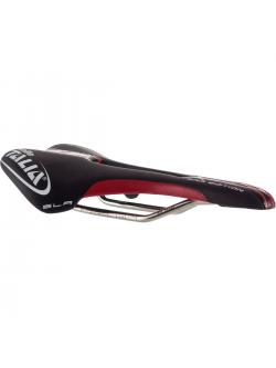 SELLE ITALIA อานนั่ง, SLR TEAM EDITION FLOW, สีดำ/ขาว (Road/MTB), รางไทเท S2