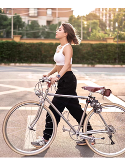 จักรยาน ETALY ET08 รุ่นย้อนยุค 8 สปีด โครงโครโม เหมาะสำหรับคนเมือง | หนังแท้ แฮนด์ปีกนก