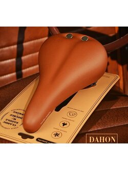 เบาะจักรยาน DAHON Classic saddle w/ double spring วัสดุ หนังแท้ และโฟม หนานุ่ม นั่งสบาย มีสปริงรองรับการกระแทก