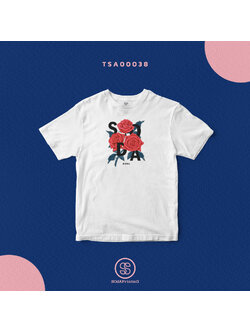 เสื้อยืดพิมพ์ลาย SOdA Rose สีขาว TSA00038 #SOdAtee #SOdAPrintinG #เสื้อ #เสื้อยืด