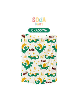 ผ้าห่มเด็ก ใส่ชื่อได้ ลาย Dragon Slayer รหัส CKA00176 🐉❤️ #มังกร #ปีมังกร #Dragon #SOdAbaby