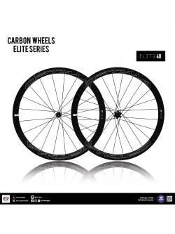 ล้อคาร์บอนเสือหมอบ Optima ELITE 40 ขอบสูง 40 มม. ขอบงัด ขอบเบรคคาร์บอน