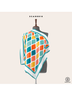 ผ้าพันคอ พิมพ์ลาย SOdA Geometric รหัส SCA00016 #SOdAPrintinG