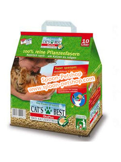Cat's Best Original (Oko Plus) 10L+2L ทรายแมว Cat Best ทรายแมวไม้สน จับตัวเป็นก้อน เหมาะสำหรับแมวขนสั้น (ถุงสีแดง)