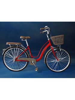 จักรยานแม่บ้าน TIGER Hokkaido S 26 นิ้ว ดีไซน์ญี่ปุ่น พรีเมียม พร้อมไดนาโมปั่นไฟอัตโนมัติ ตะกร้าหน้าใหญ่ ขอบอลูมิเนียม รับประกันเฟรม 5 ปี ขึ้นลงง่าย นั่งสบายทุกการใช้งาน