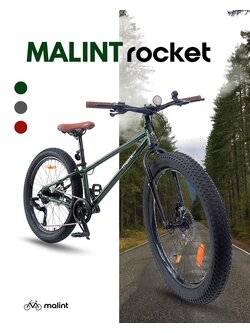 จักรยานล้อโต MALINT Rocket เกียร์ 8 speeds วงล้อ 24 x 3.0 เฟรมอลูมิเนียมอัลลอย ลบรอยเชื่อม