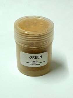 สีน้ำมันผง (กระปุก) สีเขียว