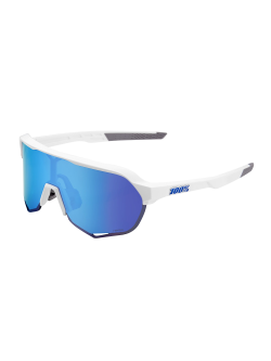 แว่นตา 100% S2® Matte White HiPER® Blue Multilayer Mirror Lens + เลนส์ใส