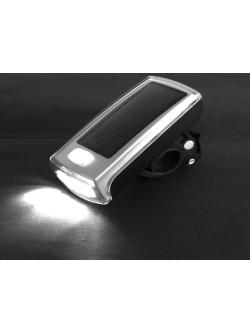ไฟหน้าจักรยาน "XLight" SOLAR 4 LED (ชาร์จด้วยแสงอาทิตย์+USB) Front Light, XC-990
