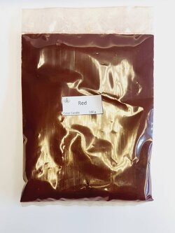 สีน้ำมันผง (ขีด) สีแดง 100 g.