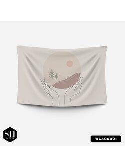 ผ้าติดผนัง ผ้าแขวนผนัง ผ้าตกแต่ง Natural Therapy WCA00001 #SOdAhome #SOdAPrintinG #WallCloth