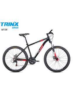 จักรยานเสือภูเขา TRINX M136 เฟรมอลู วงล้อ 26 นิ้ว เกียร์ 21 สปีด โช้คหน้า, TRINX MY2021